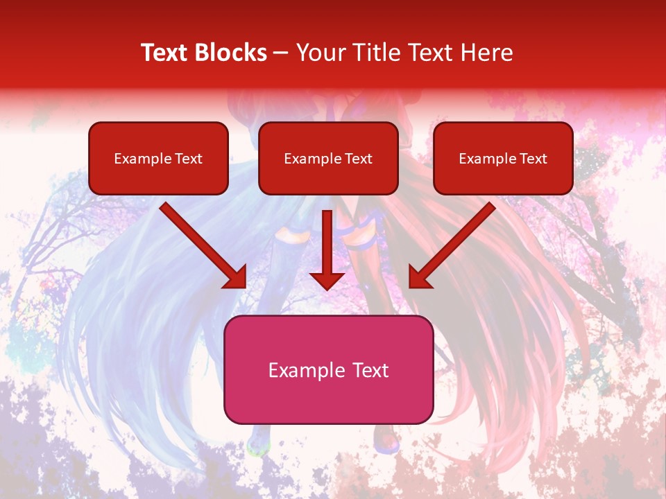 A Woman With Long Hair Standing Next To A Tree PowerPoint Template