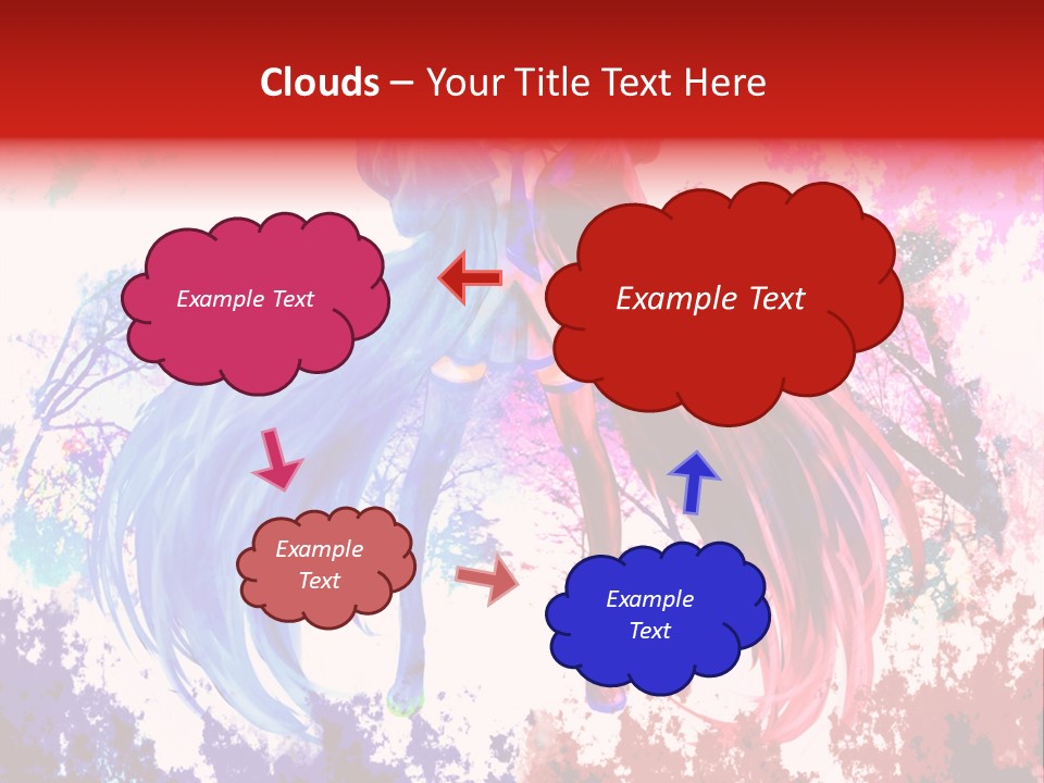 A Woman With Long Hair Standing Next To A Tree PowerPoint Template