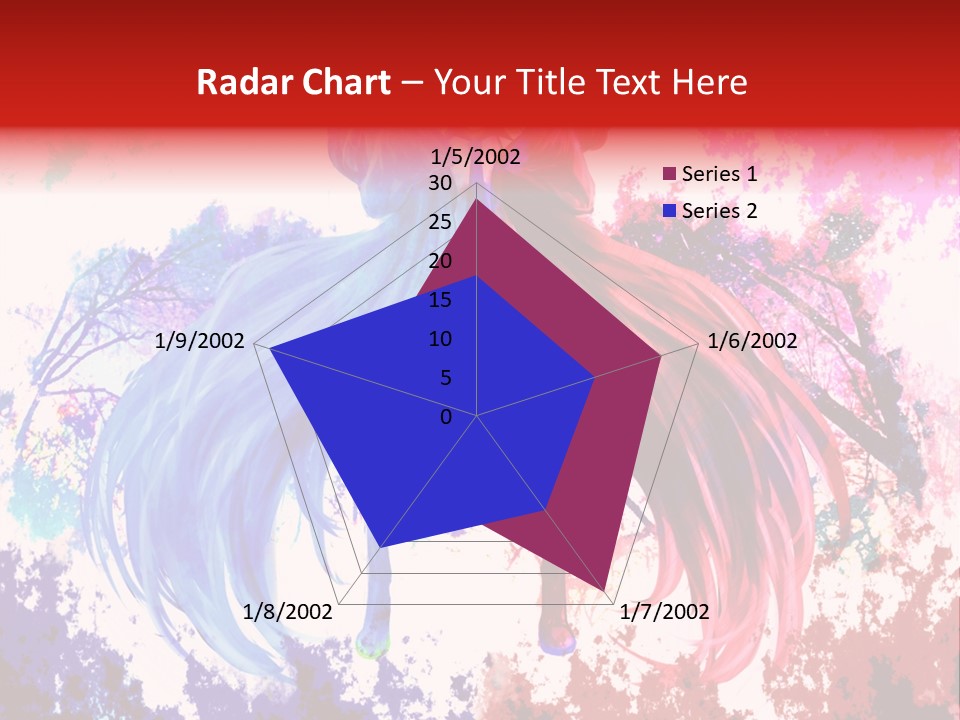 A Woman With Long Hair Standing Next To A Tree PowerPoint Template