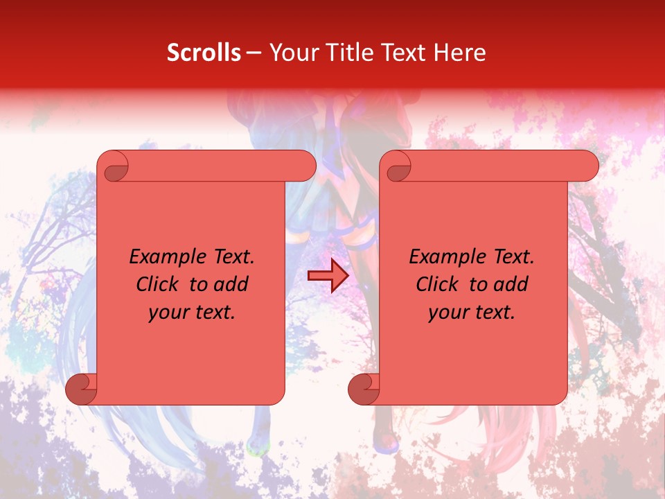 A Woman With Long Hair Standing Next To A Tree PowerPoint Template