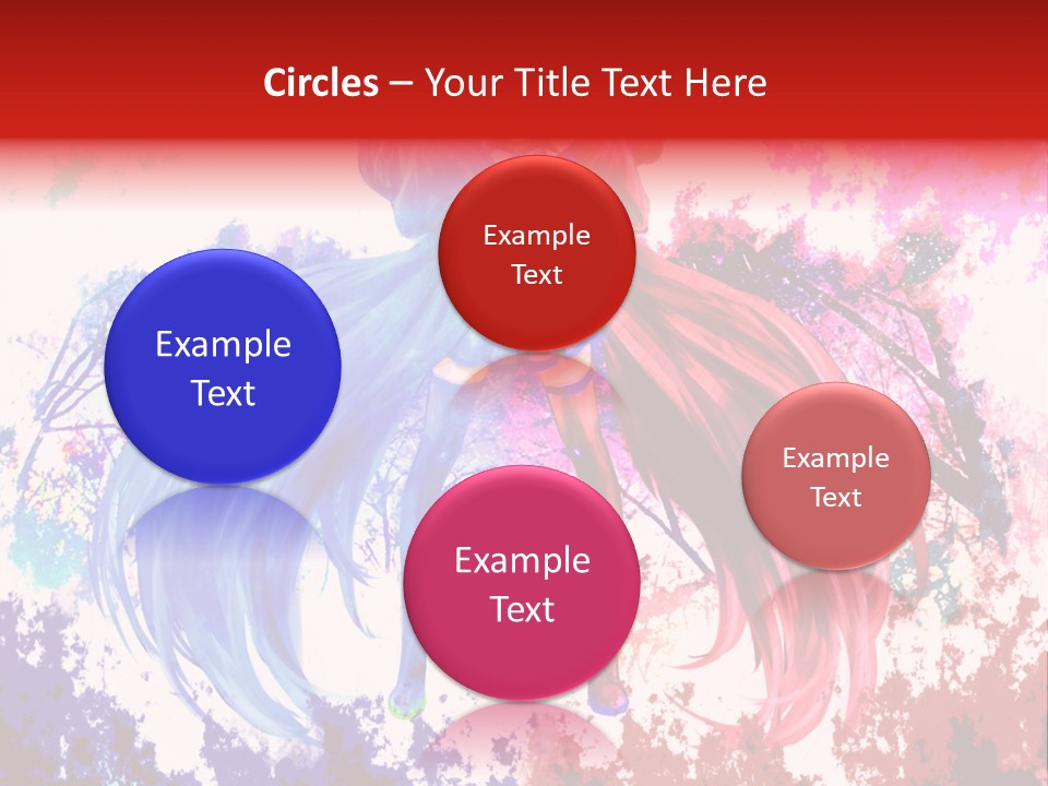 A Woman With Long Hair Standing Next To A Tree PowerPoint Template