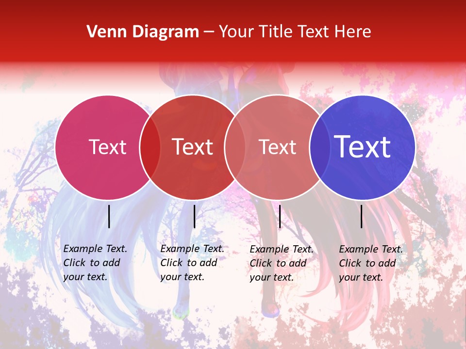 A Woman With Long Hair Standing Next To A Tree PowerPoint Template