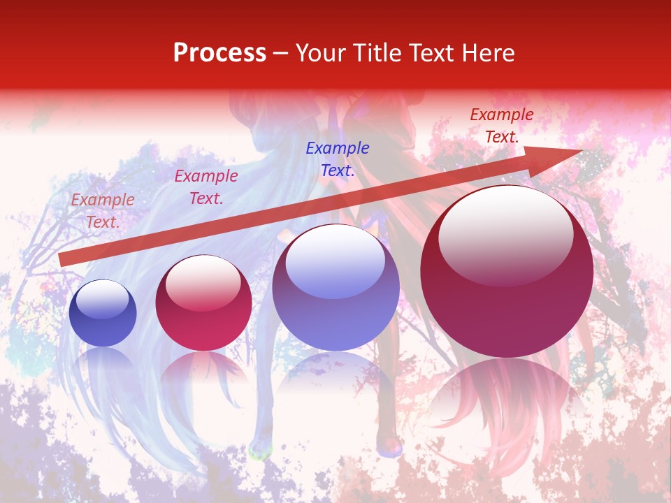 A Woman With Long Hair Standing Next To A Tree PowerPoint Template