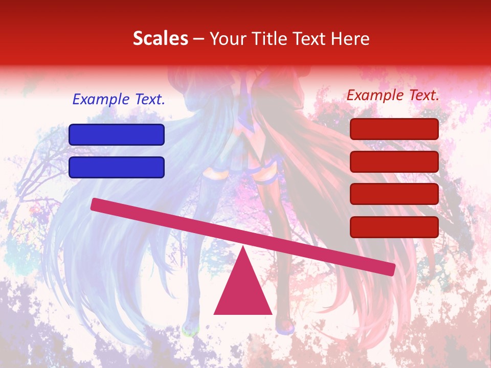 A Woman With Long Hair Standing Next To A Tree PowerPoint Template