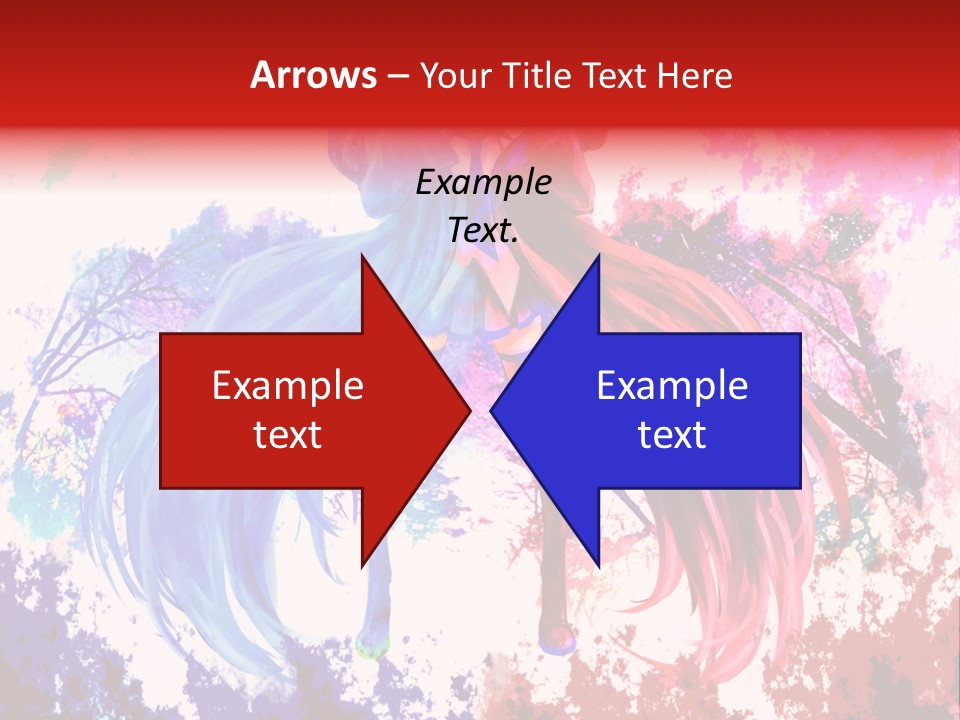 A Woman With Long Hair Standing Next To A Tree PowerPoint Template