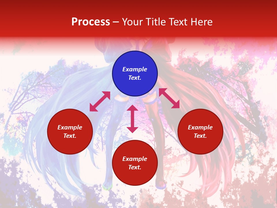 A Woman With Long Hair Standing Next To A Tree PowerPoint Template