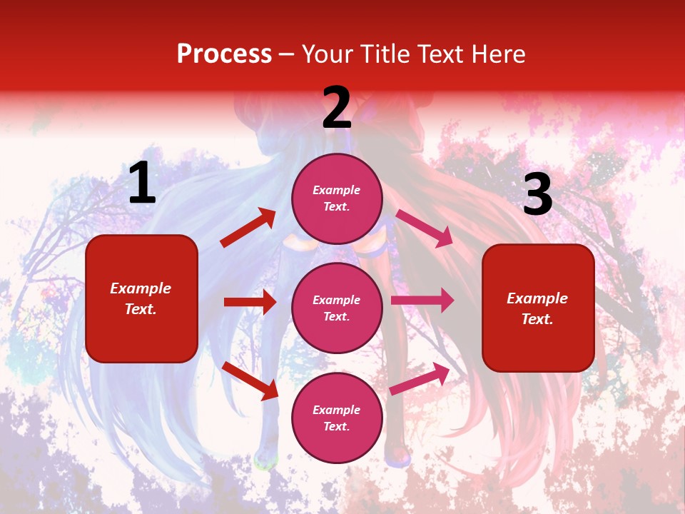 A Woman With Long Hair Standing Next To A Tree PowerPoint Template