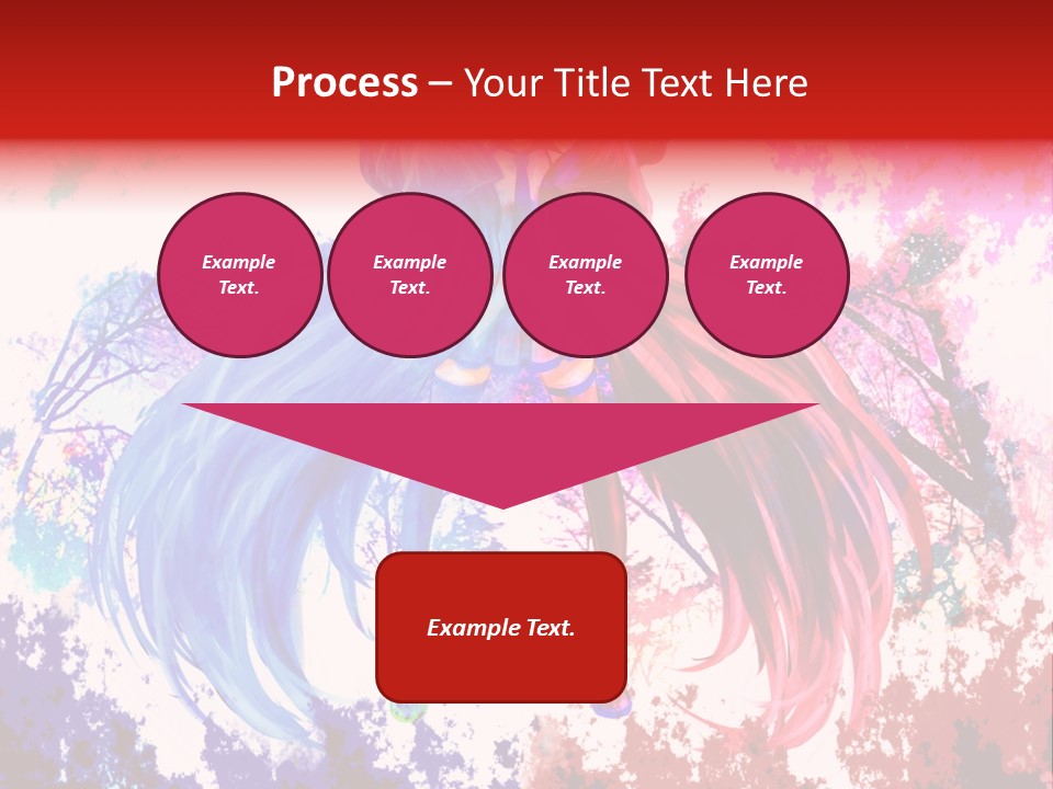 A Woman With Long Hair Standing Next To A Tree PowerPoint Template