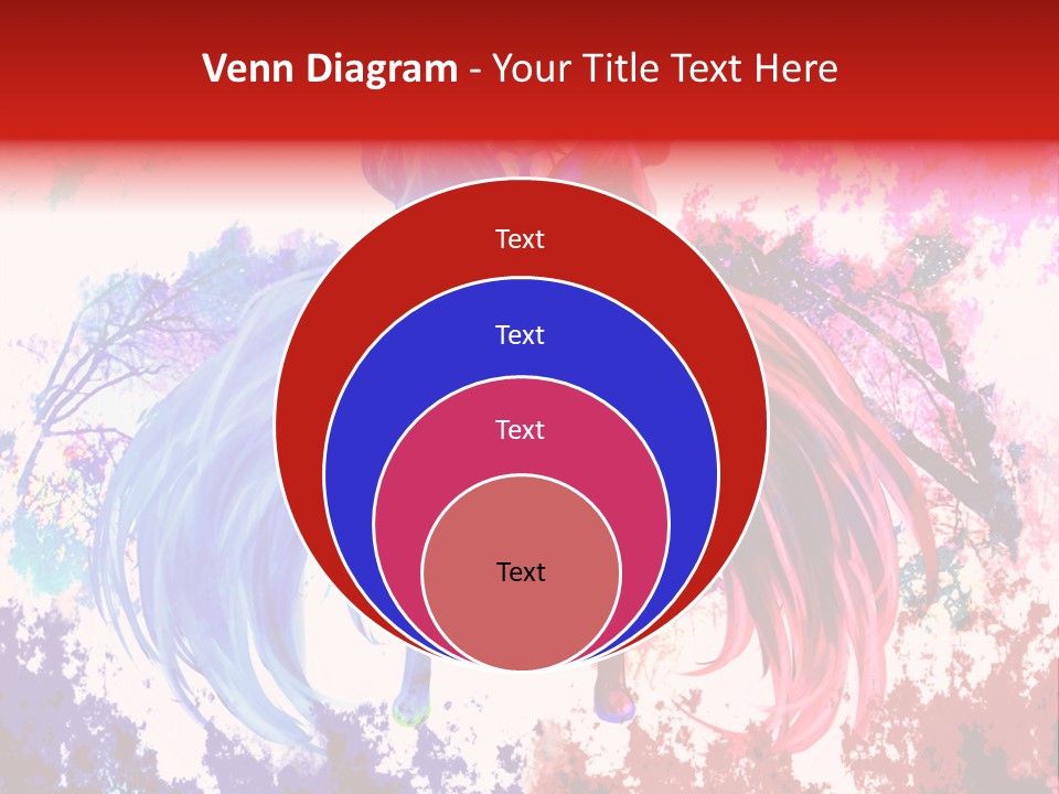 A Woman With Long Hair Standing Next To A Tree PowerPoint Template