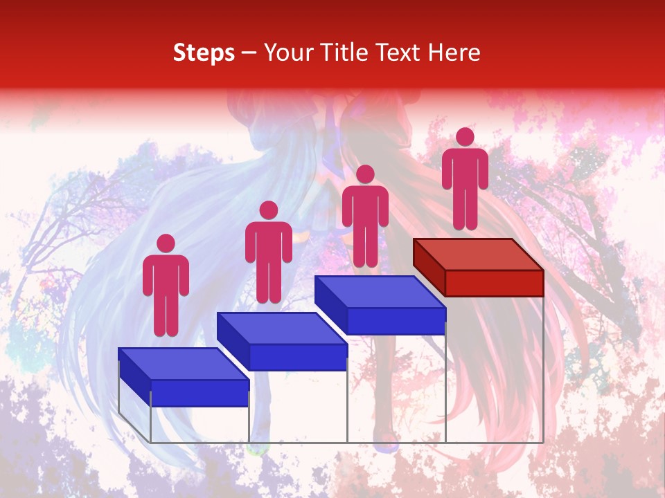 A Woman With Long Hair Standing Next To A Tree PowerPoint Template