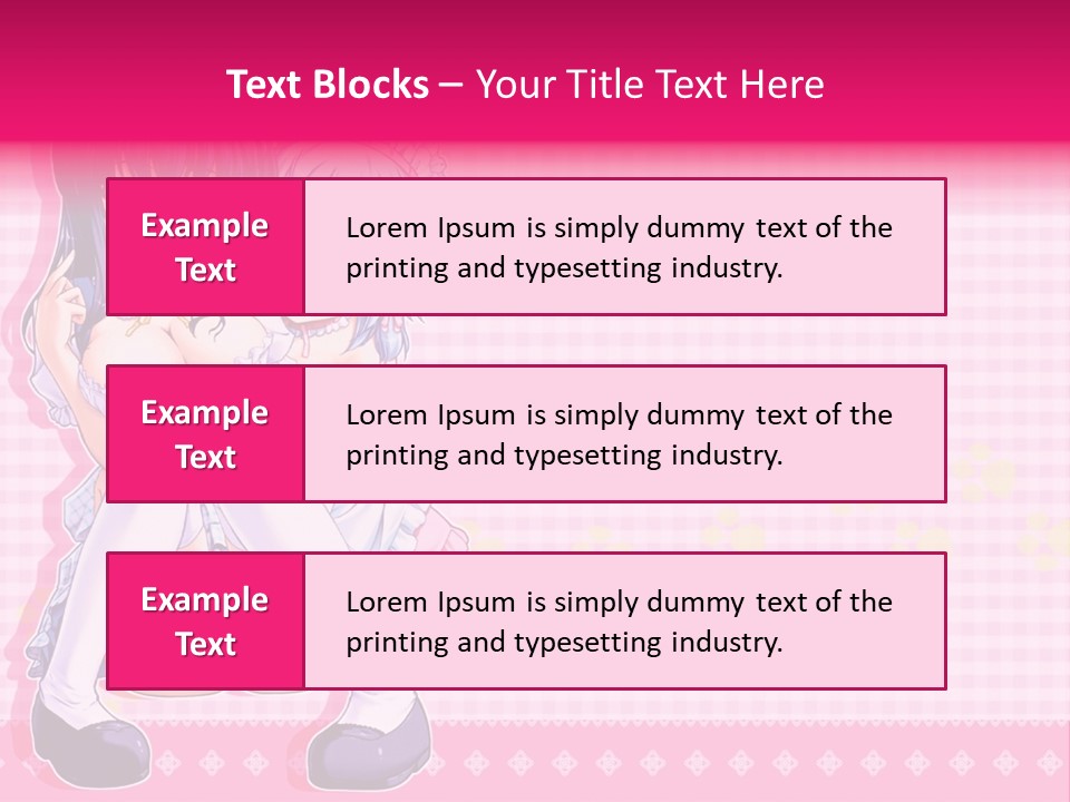 A Couple Of Anime Girls Sitting Next To Each Other PowerPoint Template