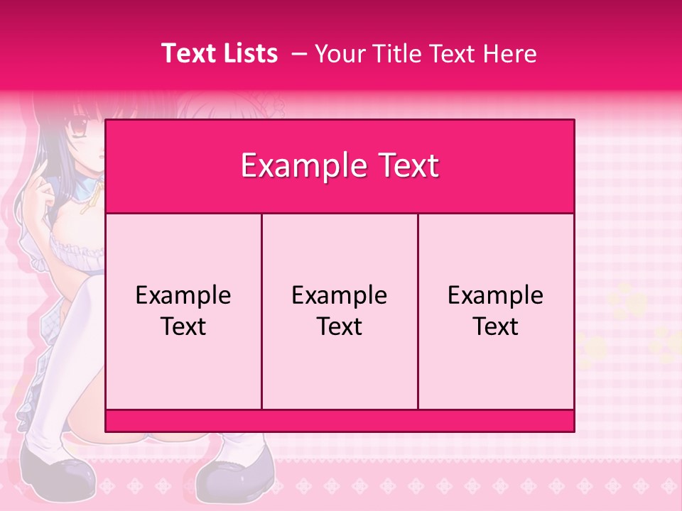 A Couple Of Anime Girls Sitting Next To Each Other PowerPoint Template