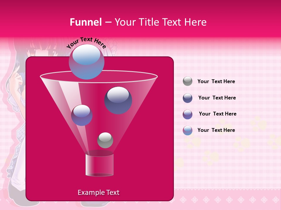 A Couple Of Anime Girls Sitting Next To Each Other PowerPoint Template