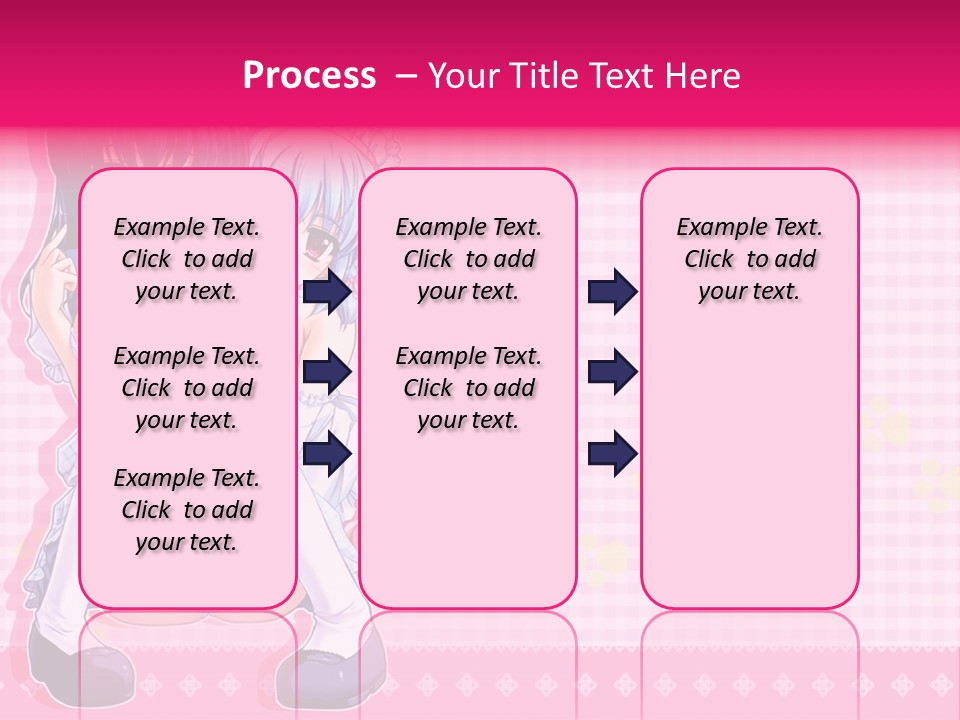 A Couple Of Anime Girls Sitting Next To Each Other PowerPoint Template