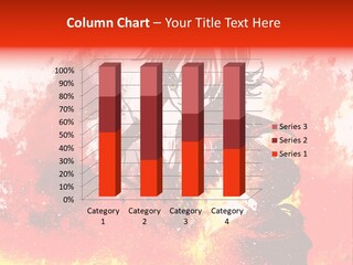 A Picture Of A Person With A Red Background PowerPoint Template