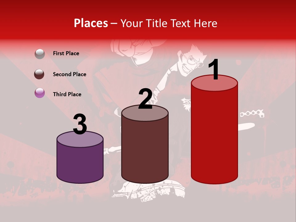 A Man Holding A Sword On Top Of A Red And Black Background PowerPoint Template