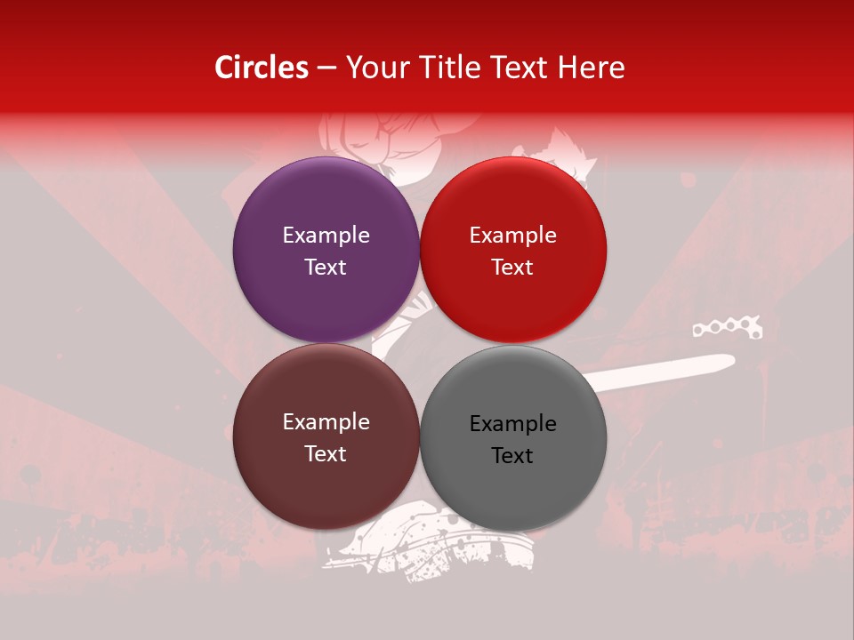 A Man Holding A Sword On Top Of A Red And Black Background PowerPoint Template