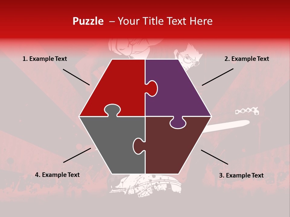 A Man Holding A Sword On Top Of A Red And Black Background PowerPoint Template