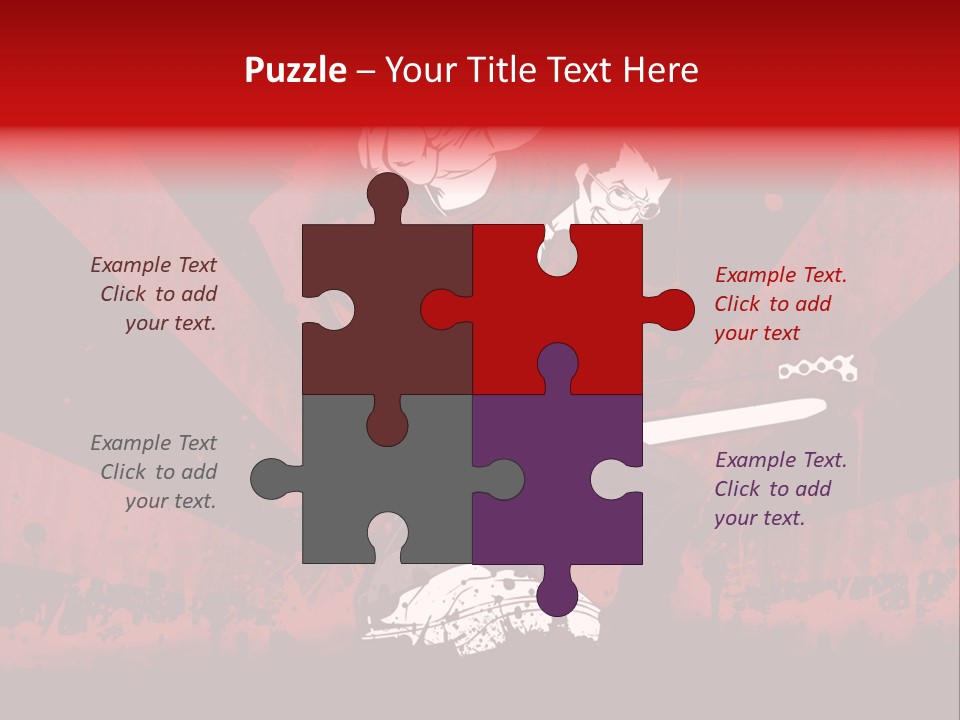 A Man Holding A Sword On Top Of A Red And Black Background PowerPoint Template