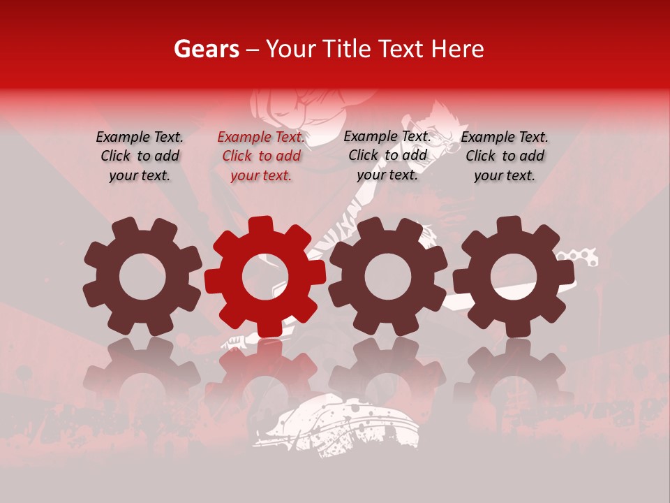 A Man Holding A Sword On Top Of A Red And Black Background PowerPoint Template