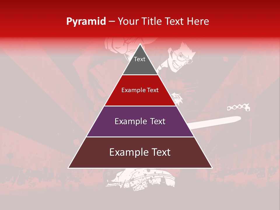 A Man Holding A Sword On Top Of A Red And Black Background PowerPoint Template