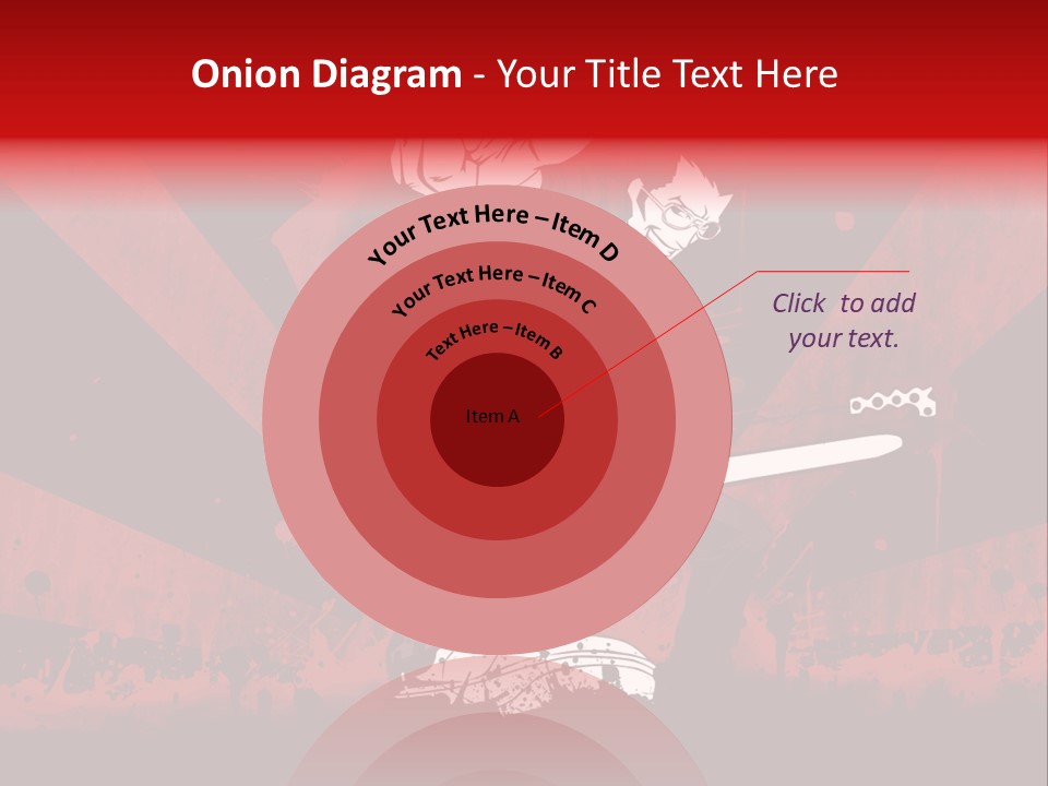 A Man Holding A Sword On Top Of A Red And Black Background PowerPoint Template