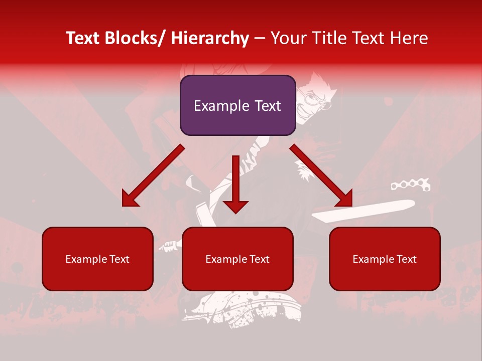 A Man Holding A Sword On Top Of A Red And Black Background PowerPoint Template