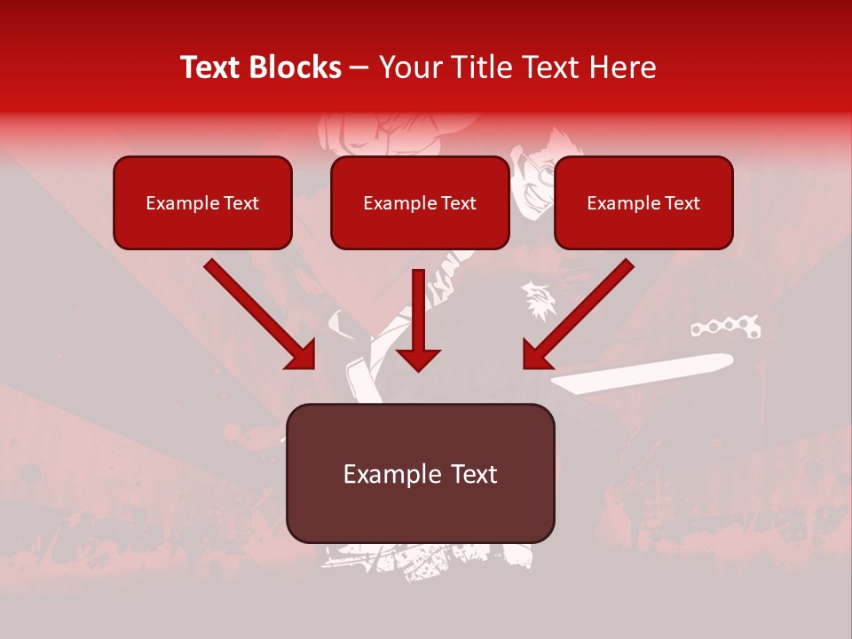 A Man Holding A Sword On Top Of A Red And Black Background PowerPoint Template