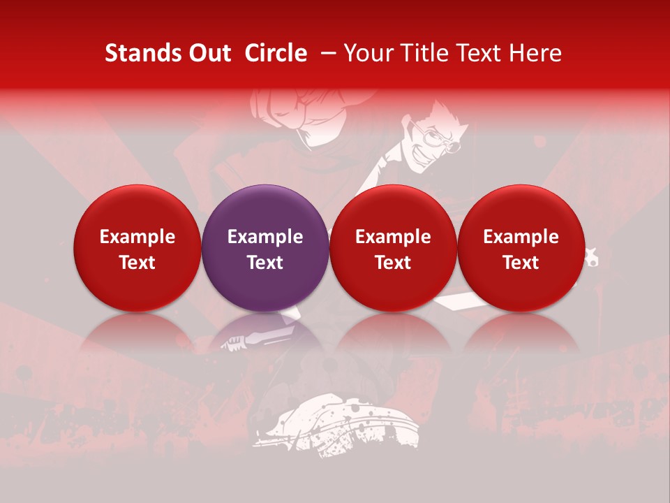 A Man Holding A Sword On Top Of A Red And Black Background PowerPoint Template