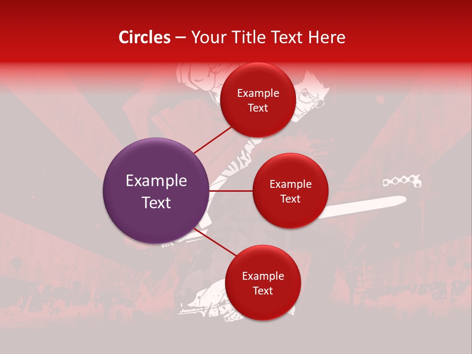 A Man Holding A Sword On Top Of A Red And Black Background PowerPoint Template