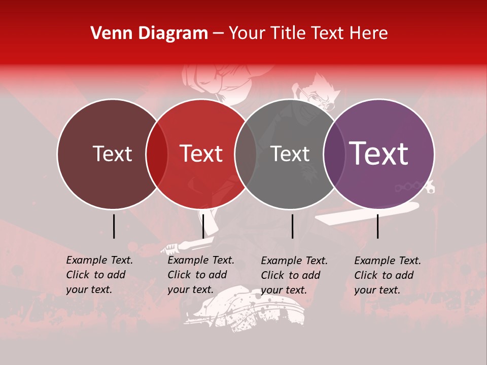 A Man Holding A Sword On Top Of A Red And Black Background PowerPoint Template