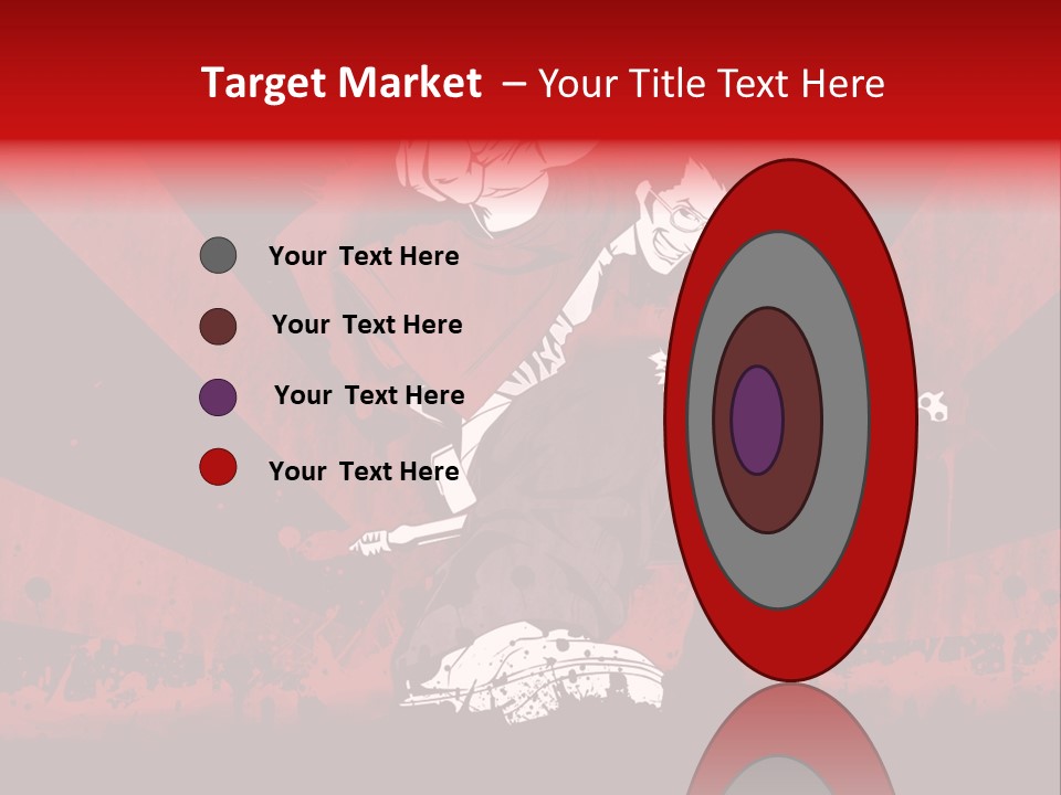 A Man Holding A Sword On Top Of A Red And Black Background PowerPoint Template