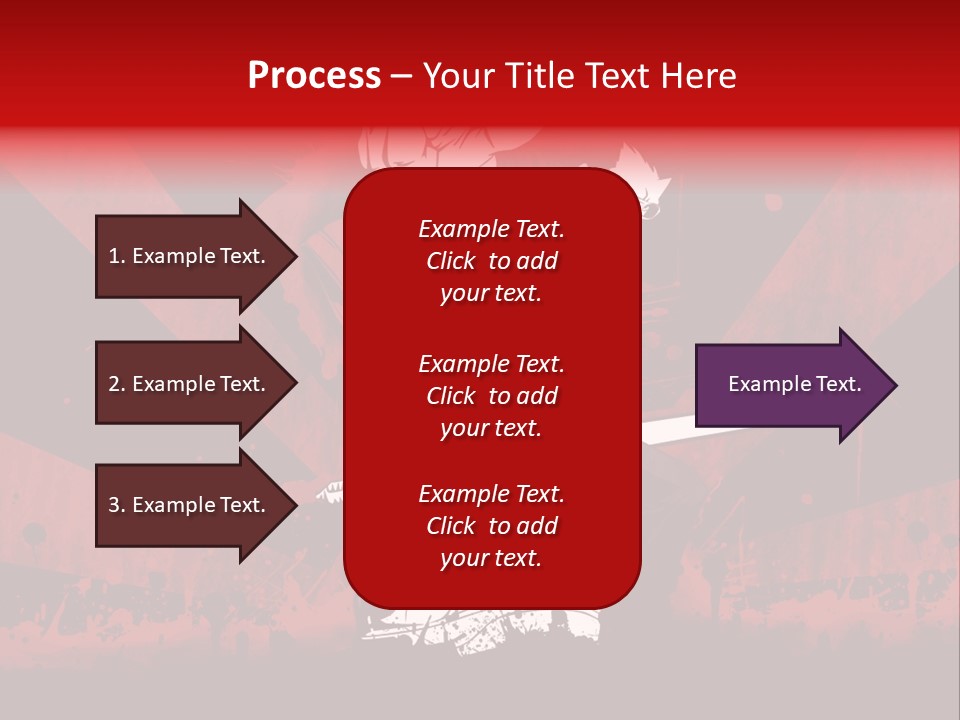 A Man Holding A Sword On Top Of A Red And Black Background PowerPoint Template