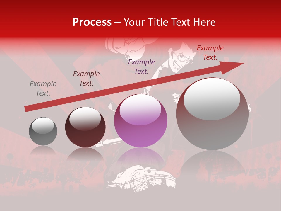 A Man Holding A Sword On Top Of A Red And Black Background PowerPoint Template