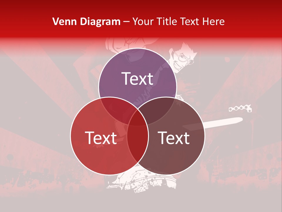 A Man Holding A Sword On Top Of A Red And Black Background PowerPoint Template