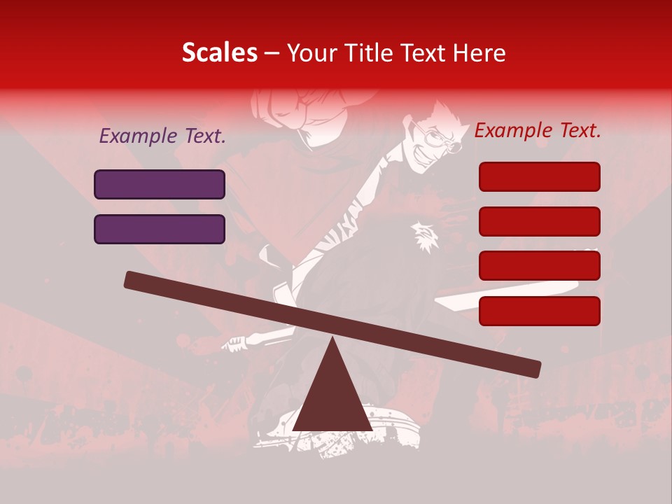 A Man Holding A Sword On Top Of A Red And Black Background PowerPoint Template