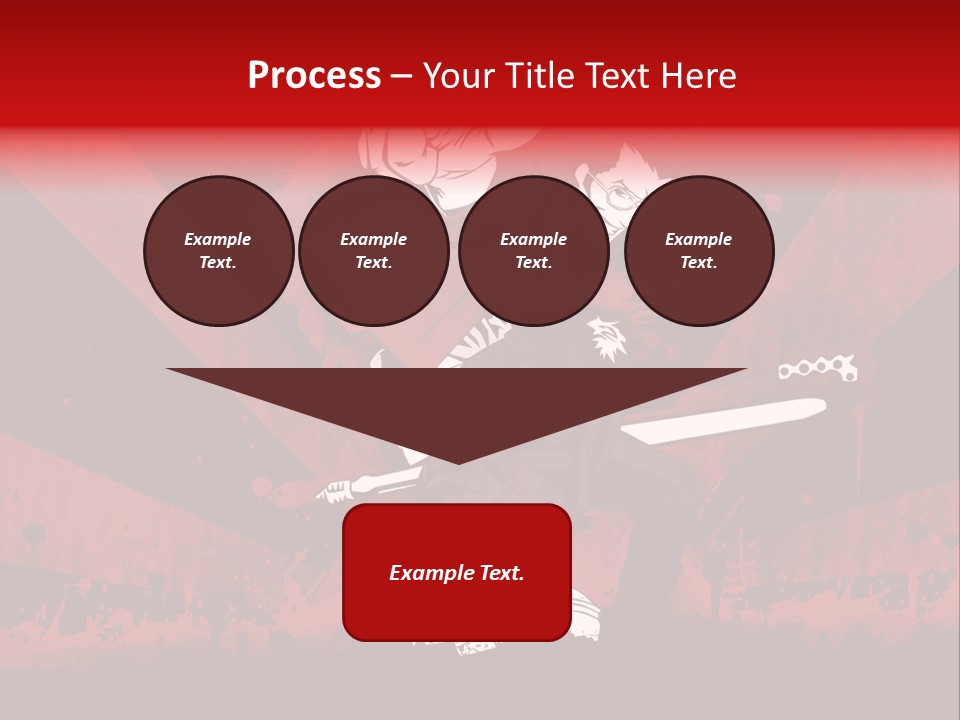 A Man Holding A Sword On Top Of A Red And Black Background PowerPoint Template