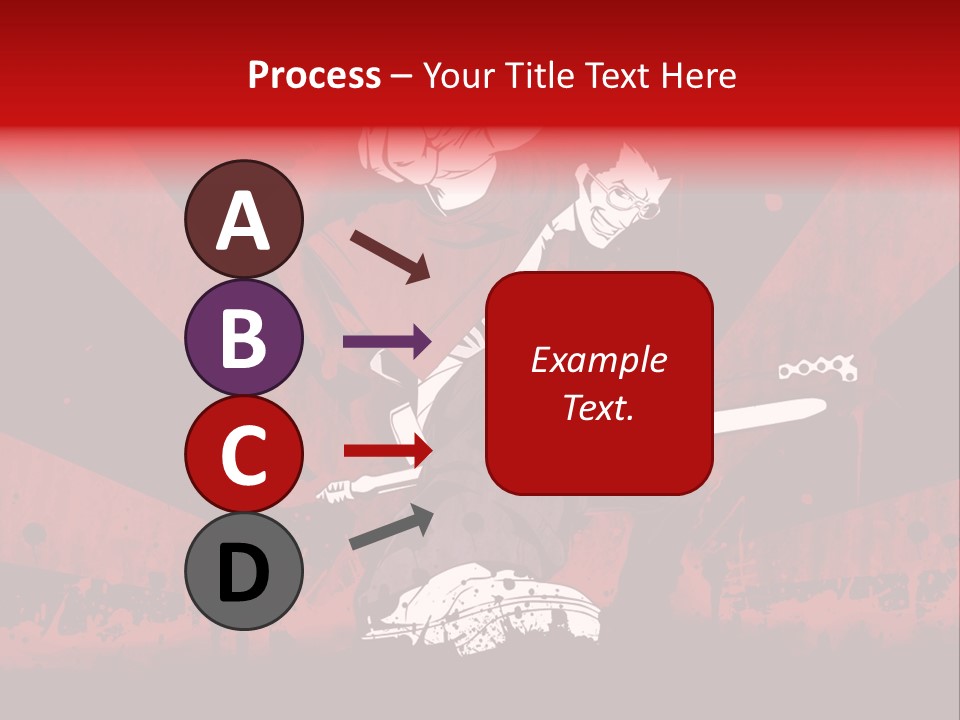 A Man Holding A Sword On Top Of A Red And Black Background PowerPoint Template