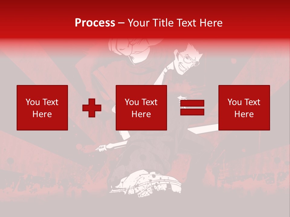 A Man Holding A Sword On Top Of A Red And Black Background PowerPoint Template