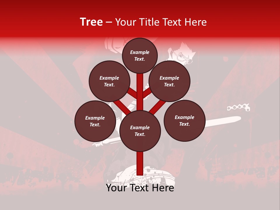 A Man Holding A Sword On Top Of A Red And Black Background PowerPoint Template