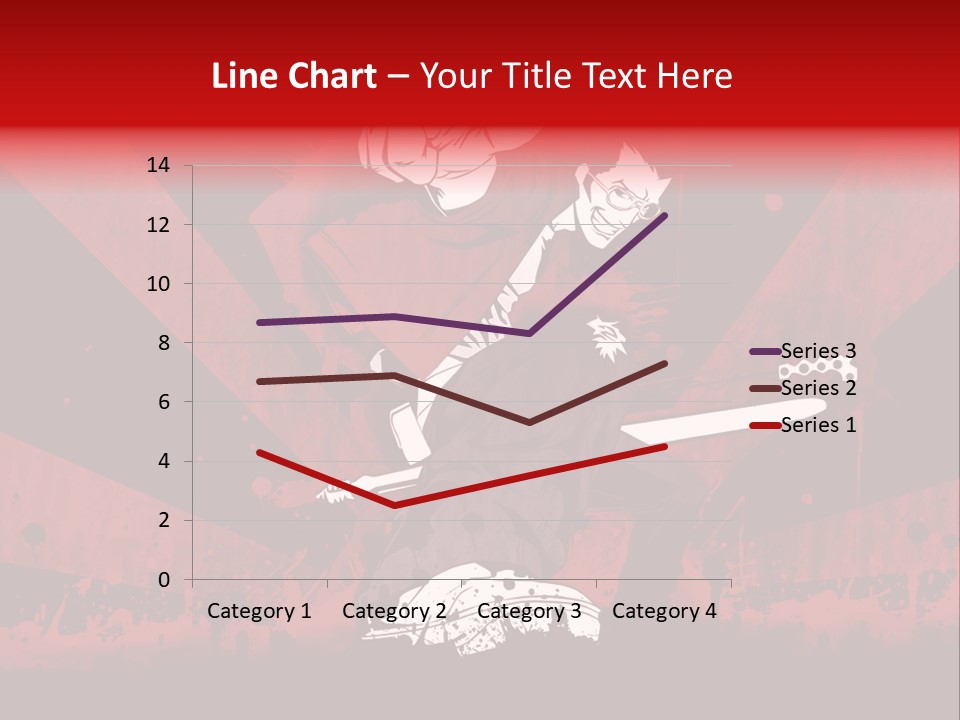 A Man Holding A Sword On Top Of A Red And Black Background PowerPoint Template