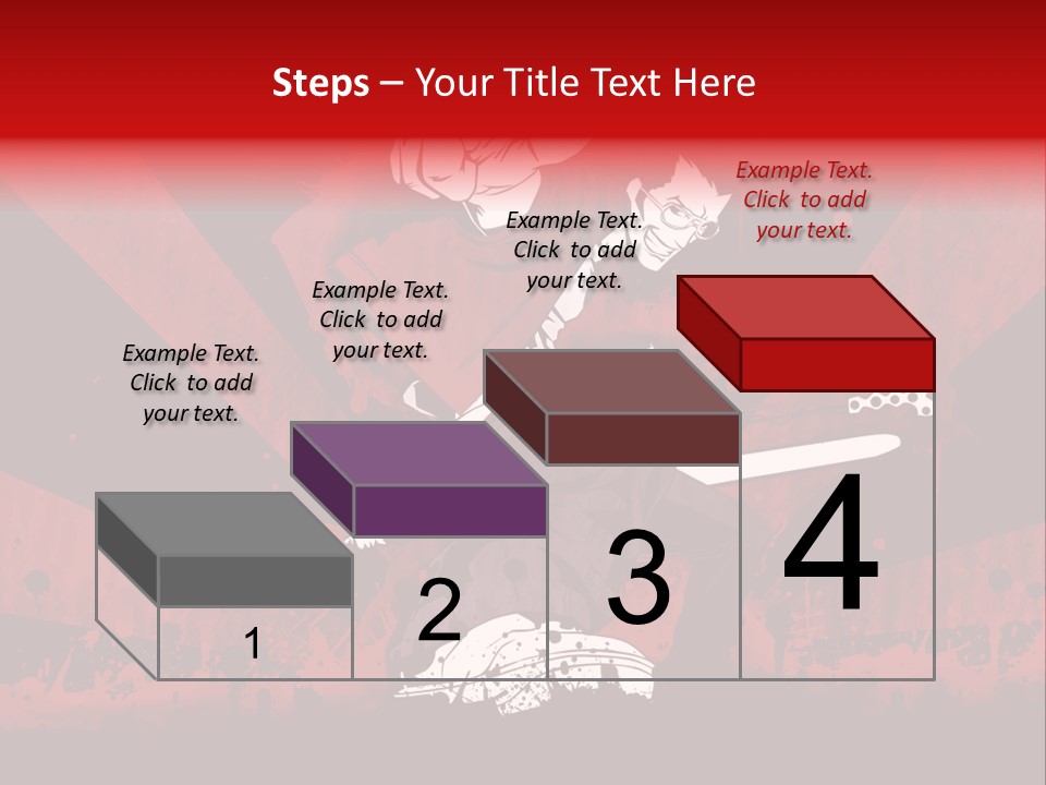 A Man Holding A Sword On Top Of A Red And Black Background PowerPoint Template