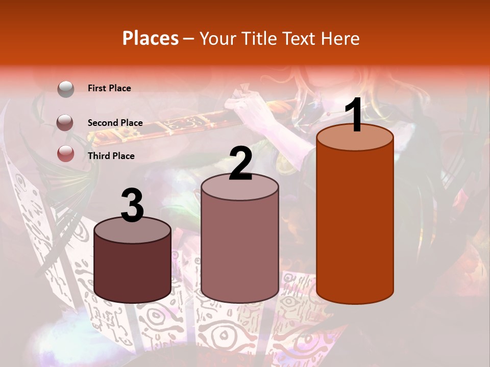 A Woman Sitting On A Chair Holding A Flute PowerPoint Template