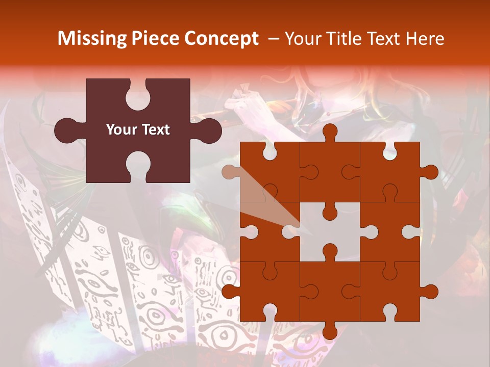 A Woman Sitting On A Chair Holding A Flute PowerPoint Template