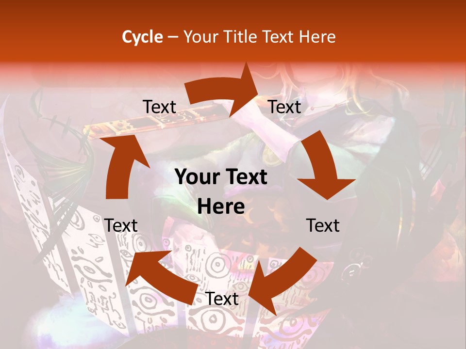 A Woman Sitting On A Chair Holding A Flute PowerPoint Template