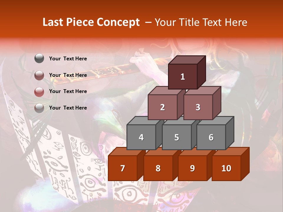 A Woman Sitting On A Chair Holding A Flute PowerPoint Template