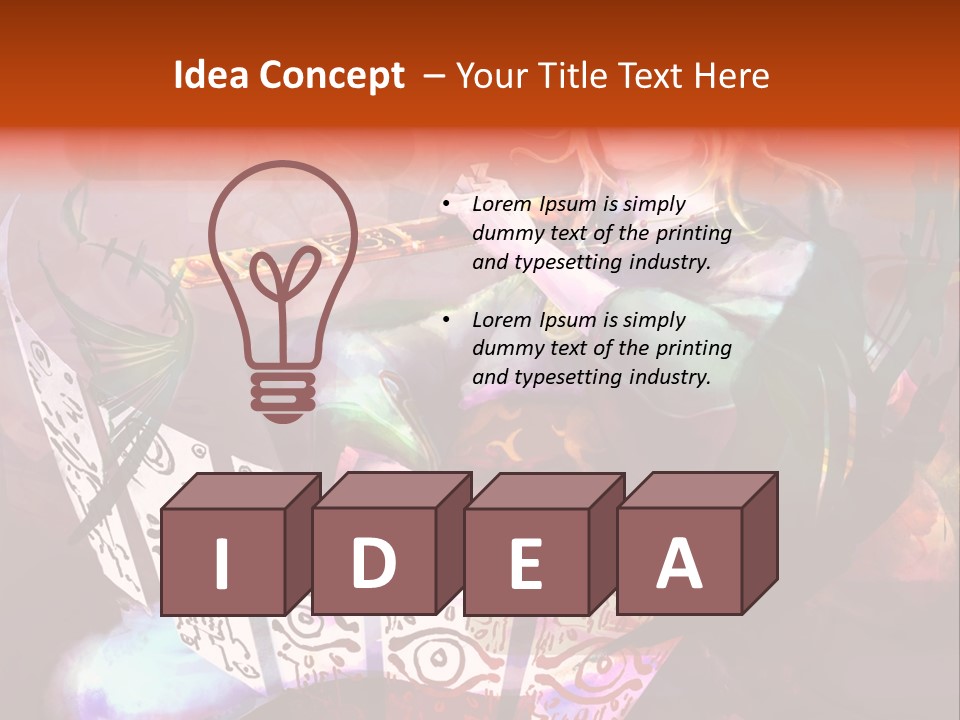 A Woman Sitting On A Chair Holding A Flute PowerPoint Template