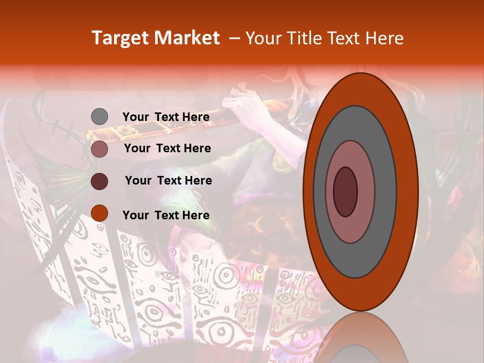 A Woman Sitting On A Chair Holding A Flute PowerPoint Template