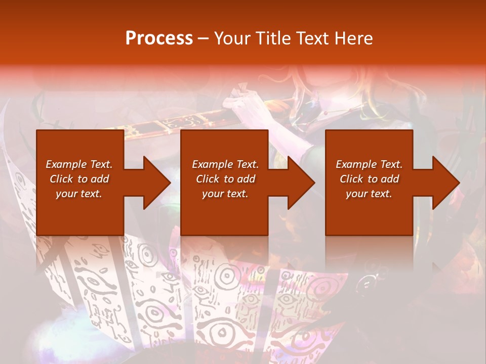 A Woman Sitting On A Chair Holding A Flute PowerPoint Template