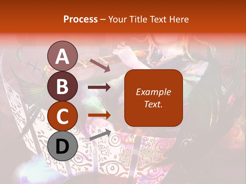 A Woman Sitting On A Chair Holding A Flute PowerPoint Template